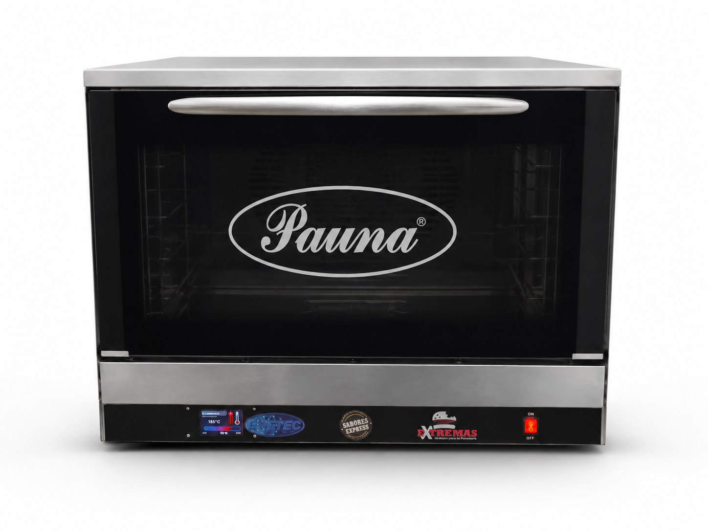Horno convector modificado con panel Touch Edition EVETEC